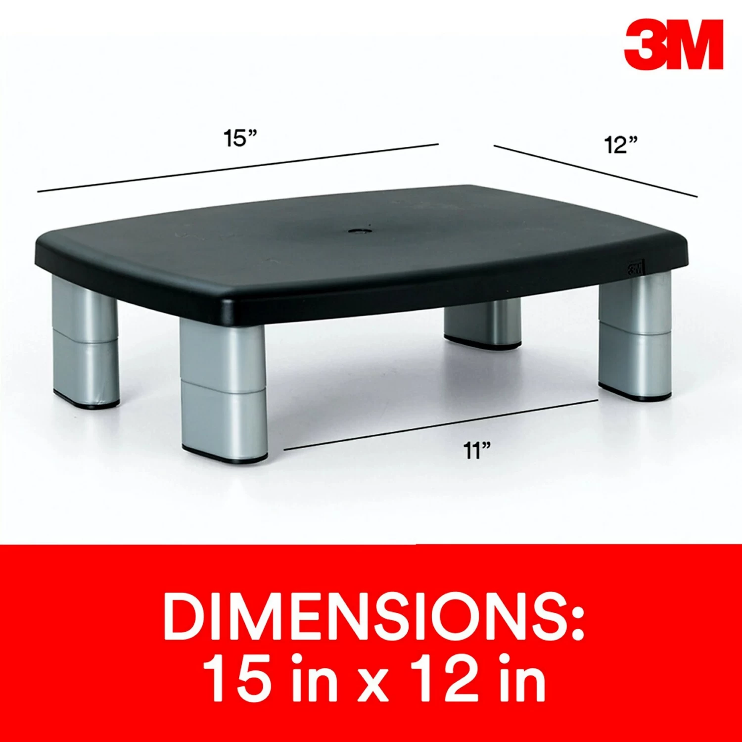 3M MS80B Adjustable Monitor Stand 2 3M MS80B Adjustable Monitor Stand - Image 2