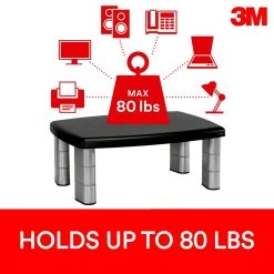 3M MS80B Adjustable Monitor Stand 12 3M MS80B Adjustable Monitor Stand -Office Tool Store 3M MS80B Adjustable Monitor Stand 4