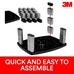 3M MS80B Adjustable Monitor Stand 13 3M MS80B Adjustable Monitor Stand -Office Tool Store 3M MS80B Adjustable Monitor Stand 5