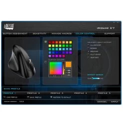 Adesso IMouse E7 Left-Handed Vertical Ergonomic Programmable Gaming Mouse -Office Tool Store Adesso iMouse E7 Left Handed Vertical Ergonomic Programmable Gaming Mouse 7