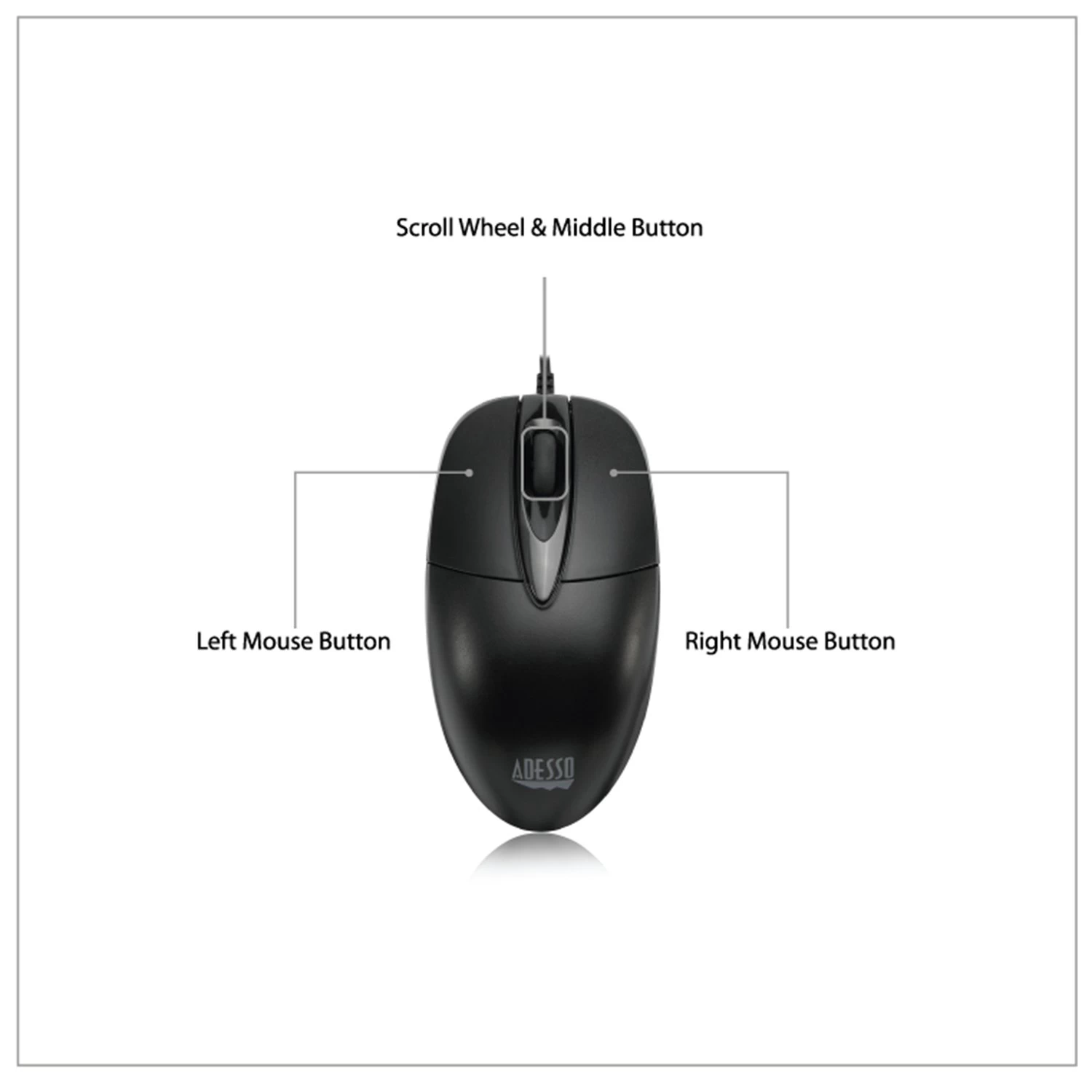 Adesso IMouse M6-TAA TAA-Compliant Desktop Full Size Mouse 6 Adesso IMouse M6-TAA TAA-Compliant Desktop Full Size Mouse - Image 6