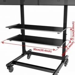 Cotytech CT-OS37 Adjustable Mobile Dual TV Cart (32"-46") 17 Cotytech CT-OS37 Adjustable Mobile Dual TV Cart (32"-46") -Office Tool Store Cotytech CT OS37 Adjustable Mobile Dual TV Cart 32 46 5
