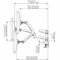 Cotytech DM-GS21A Expandable Apple Desk Mount Spring Arm -Office Tool Store Cotytech DM GS21A Expandable Apple Desk Mount Spring Arm 4