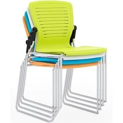 Office Master OM5 (OM Seating) Active Stacker Sled Chair -Office Tool Store ED GL2 SD Stackable Side Chair and Stool