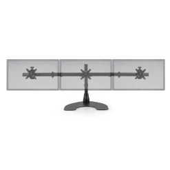 Ergotech 100-D16-B03 Triple LCD Horizontal Desk Stand With Standard Wings