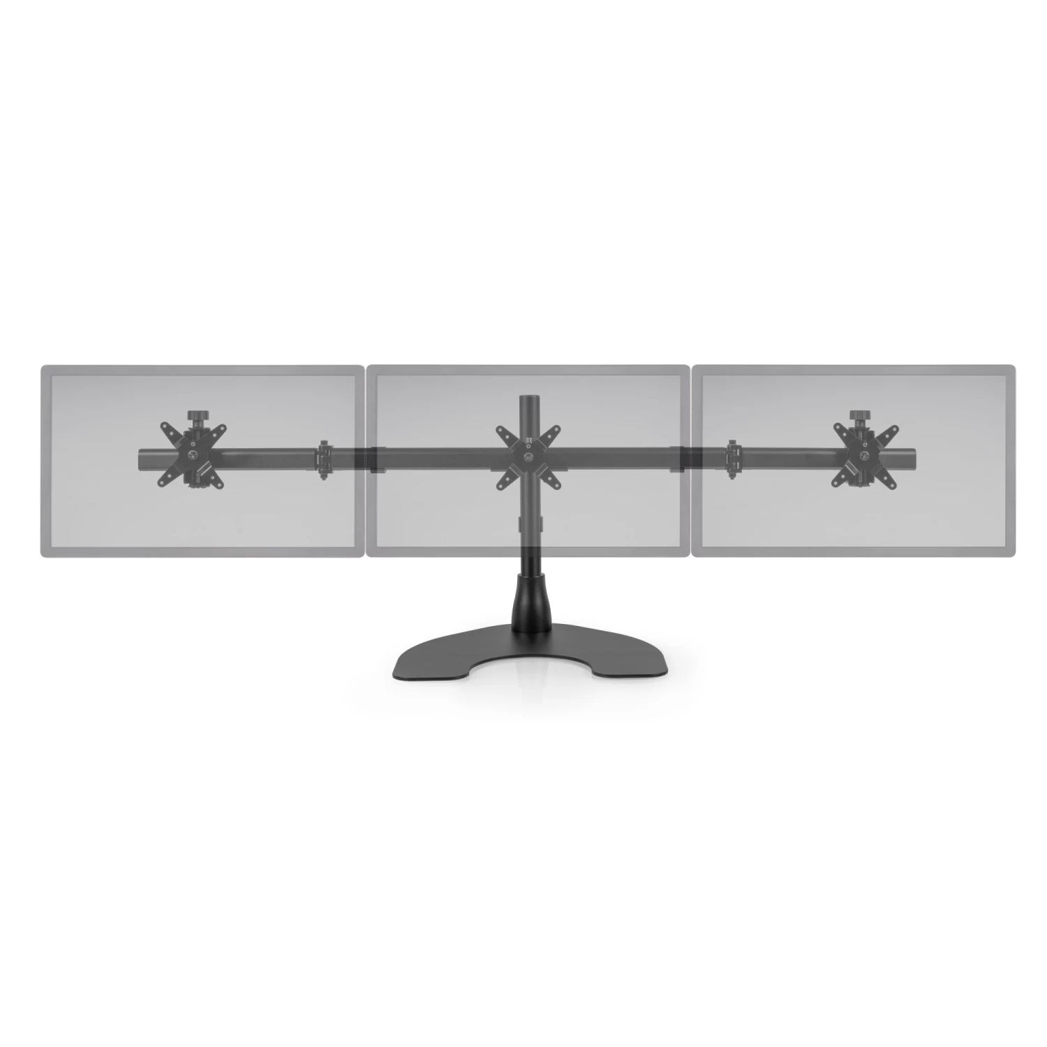 Ergotech 100-D16-B03 Triple LCD Horizontal Desk Stand With Standard Wings 1 Ergotech 100-D16-B03 Triple LCD Horizontal Desk Stand With Standard Wings
