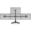 Ergotech 100-D28-B13 Heavy Duty Quad (1 Over 3) LCD Desk Stand