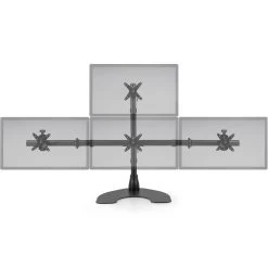 Ergotech 100-D28-B13 Heavy Duty Quad (1 Over 3) LCD Desk Stand