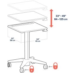 Ergotron 24-481-003 LearnFit Sit-Stand Desk For Students 9 Years And Over 36 Ergotron 24-481-003 LearnFit Sit-Stand Desk For Students 9 Years And Over -Office Tool Store Ergotron 24 481 003 LearnFit Sit Stand Desk for Students 9 years and over