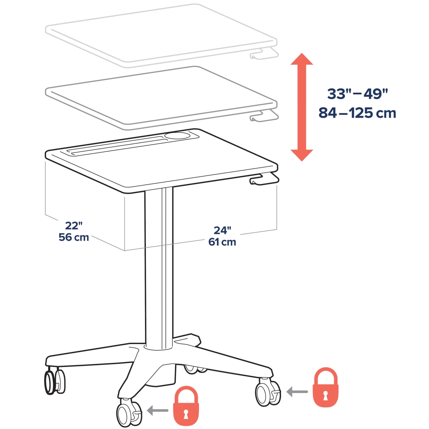 Ergotron 24-481-003 LearnFit Sit-Stand Desk For Students 9 Years And Over 17 Ergotron 24-481-003 LearnFit Sit-Stand Desk For Students 9 Years And Over - Image 17