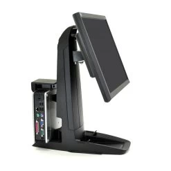 Ergotron 33-338-085 Neo-Flex All-In-One Lift And Pivot Stand With CPU Secure Clamp