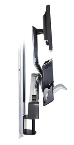 Ergotron 45-260-026 StyleView Sit-Stand Combo Arm With Worksurface -Office Tool Store Ergotron 45 260 026 StyleView Sit Stand Combo Arm with Worksurface 1