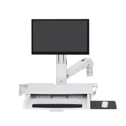 Ergotron 45-260-216 Sit-Stand Combo Arm With Worksurface (white)