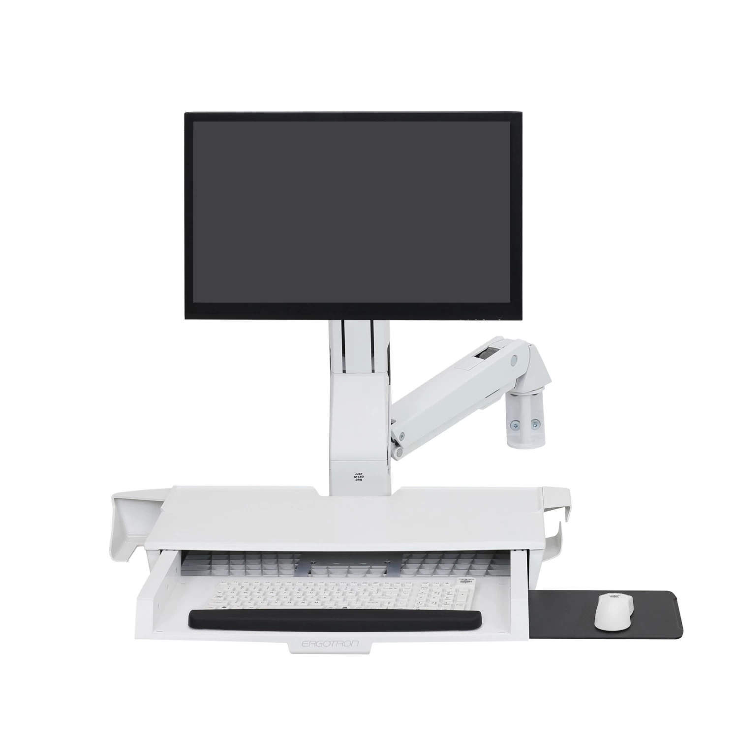 Ergotron 45-260-216 Sit-Stand Combo Arm With Worksurface (white) 1 Ergotron 45-260-216 Sit-Stand Combo Arm With Worksurface (white)