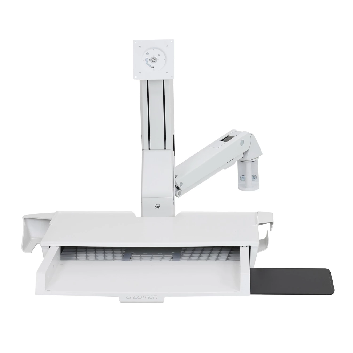 Ergotron 45-260-216 Sit-Stand Combo Arm With Worksurface (white) 2 Ergotron 45-260-216 Sit-Stand Combo Arm With Worksurface (white) - Image 2
