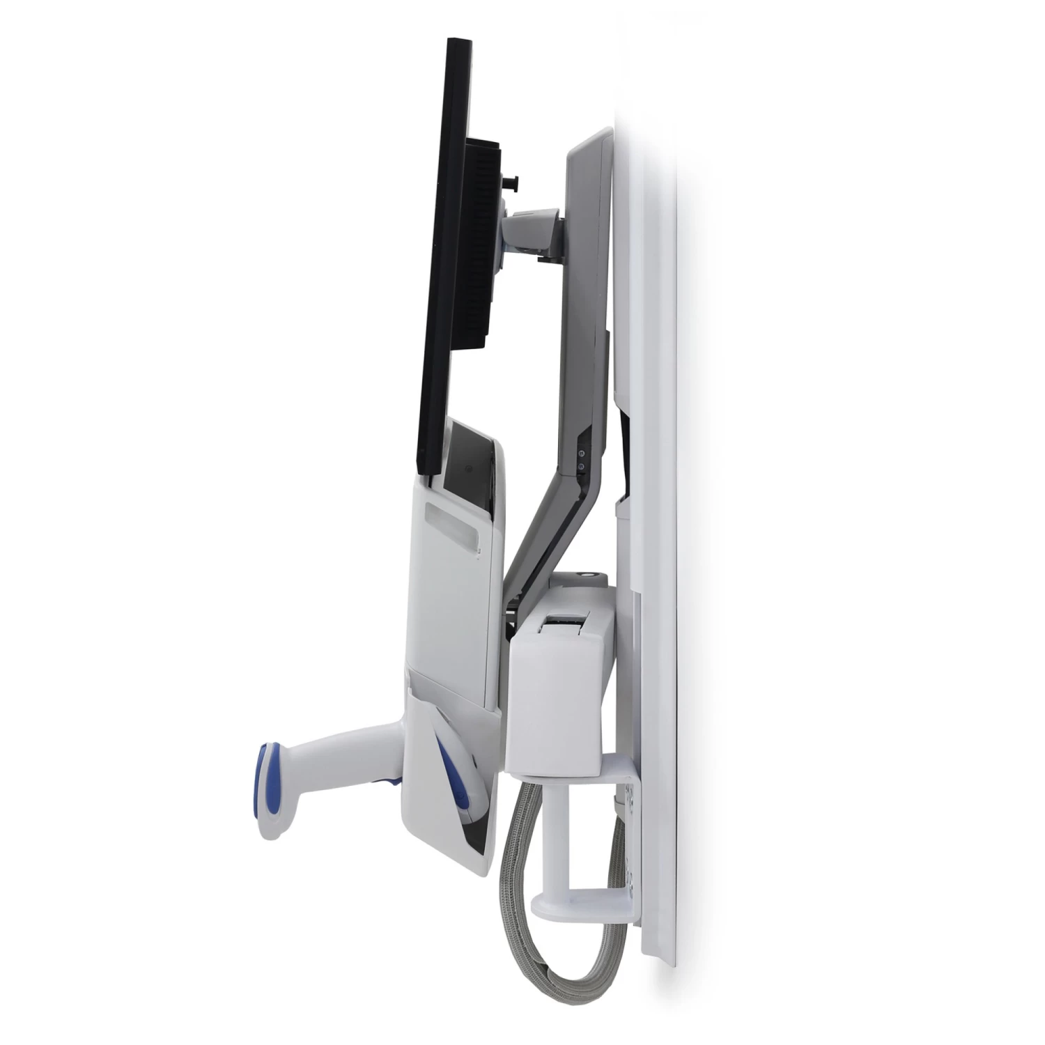 Ergotron 45-260-216 Sit-Stand Combo Arm With Worksurface (white) 3 Ergotron 45-260-216 Sit-Stand Combo Arm With Worksurface (white) - Image 3