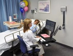 Ergotron 45-270-026 StyleView® Sit-Stand Combo System, Worksurface -Office Tool Store Ergotron 45 270 026 StyleViewr Sit Stand Combo System Worksurface 2