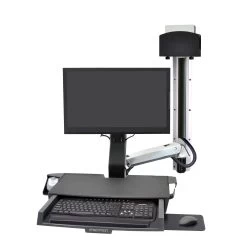 Ergotron 45-272-026 StyleView® Sit-Stand Combo System With Worksurface
