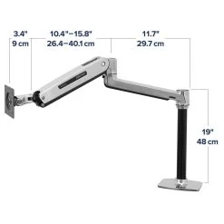 Ergotron 45-360-026 LX Sit-Stand Desk Mount Monitor Arm -Office Tool Store Ergotron 45 360 026 LX Sit Stand Desk Mount Monitor Arm 2