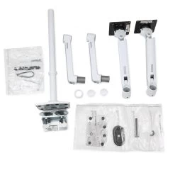 Ergotron 45-509-216 LX Dual Stacking Arm With Tall Pole (white) -Office Tool Store Ergotron 45 509 216 LX Dual Stacking Arm with Tall Pole white