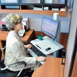 Ergotron Sit-Stand Cart 24-198-055 WorkFit-C, Single Monitor -Office Tool Store Ergotron Sit Stand Cart 24 198 055 WorkFit C Single Monitor 1