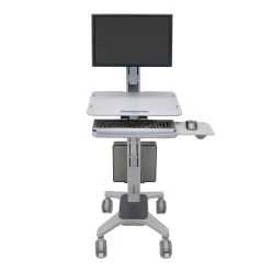 Ergotron Sit-Stand Cart 24-198-055 WorkFit-C, Single Monitor
