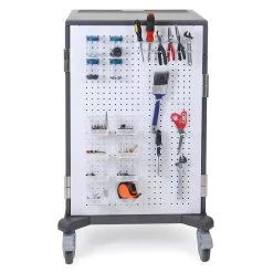 Ergotron YES24 Adjusta Charging Cart & Mobile Makerspace - YES24-CHR-1 -Office Tool Store Ergotron YES24 Adjusta Charging Cart Mobile Makerspace YES24 CHR 1 1