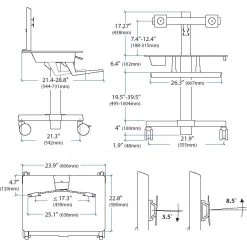 Best Seller -Office Tool Store Ergotron 24 214 085 WorkFit C Dual Sit Stand Workstation 1