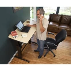 Ergotron 24-271-928 WorkFit-D, Sit-Stand Desk -Office Tool Store Ergotron 24 271 928 WorkFit D Sit Stand Desk birch 12