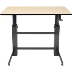 Ergotron 24-271-928 WorkFit-D, Sit-Stand Desk -Office Tool Store Ergotron 24 271 928 WorkFit D Sit Stand Desk birch 4