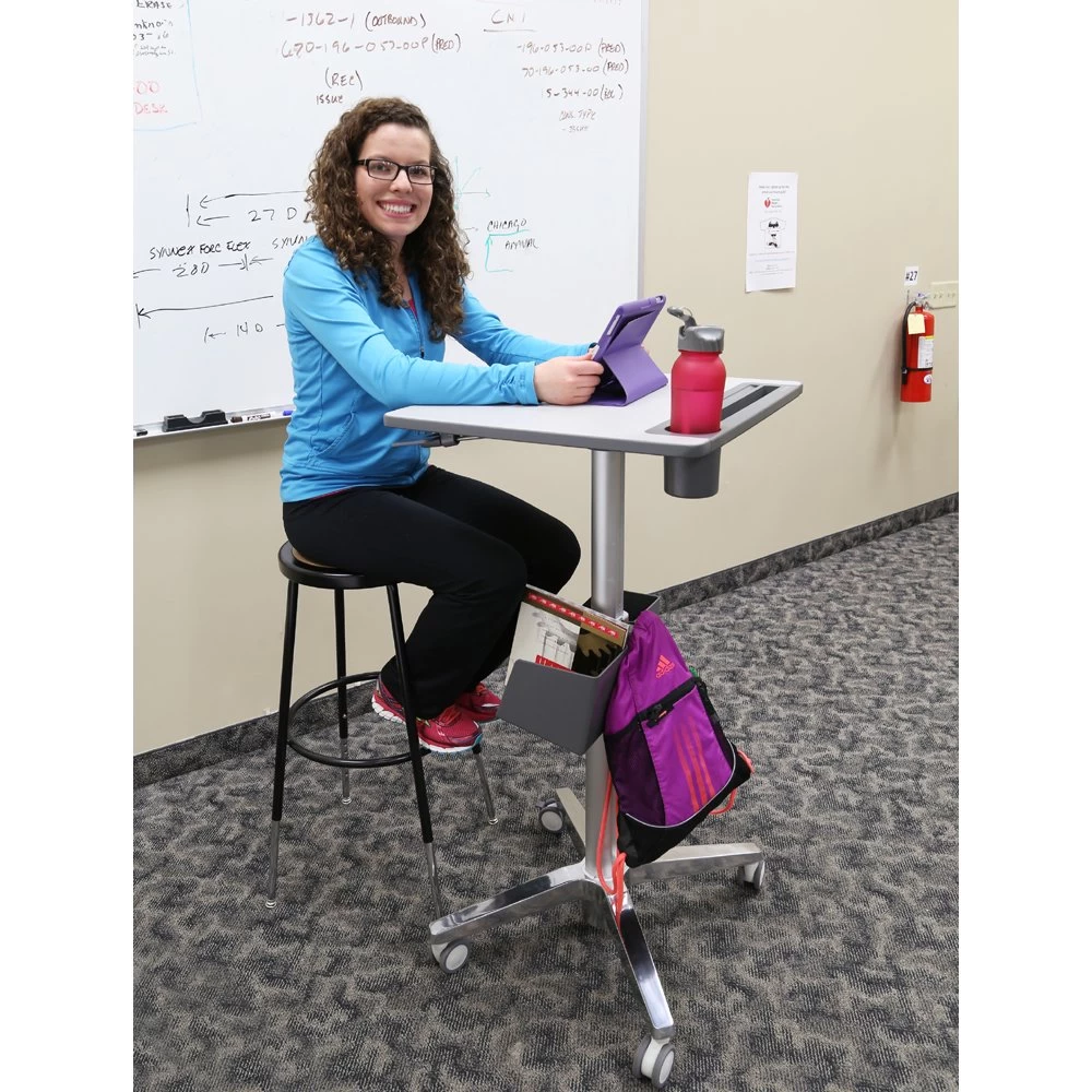 Ergotron 24-481-003 LearnFit Sit-Stand Desk For Students 9 Years And Over 12 Ergotron 24-481-003 LearnFit Sit-Stand Desk For Students 9 Years And Over - Image 12