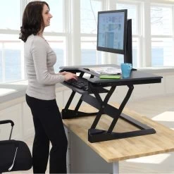 Ergotron 33-397-085 WorkFit-T Sit-Stand Desktop Workstation In Black -Office Tool Store Ergotron 33 397 085 WorkFit T Sit Stand Desktop Workstation 11