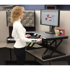 Ergotron 33-397-085 WorkFit-T Sit-Stand Desktop Workstation In Black -Office Tool Store Ergotron 33 397 085 WorkFit T Sit Stand Desktop Workstation 6