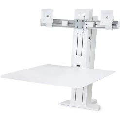 Ergotron 33-407-062 WorkFit-SR Rear Mount Dual Sit-Stand Workstation - White 19 Ergotron 33-407-062 WorkFit-SR Rear Mount Dual Sit-Stand Workstation - White -Office Tool Store Ergotron 33 407 062 WorkFit SR Dual Standing Desktop Workstation 3