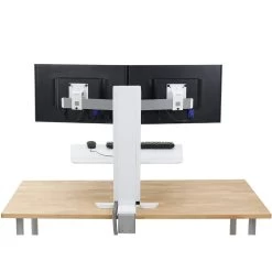 Ergotron 33-407-062 WorkFit-SR Rear Mount Dual Sit-Stand Workstation - White 17 Ergotron 33-407-062 WorkFit-SR Rear Mount Dual Sit-Stand Workstation - White -Office Tool Store Ergotron 33 407 062 WorkFit SR Dual Standing Desktop Workstation 6