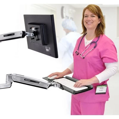 Ergotron 45-354-026 LX Sit-Stand Wall Mount Keyboard Arm 2 Ergotron 45-354-026 LX Sit-Stand Wall Mount Keyboard Arm - Image 2