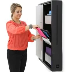 Ergotron DM12-1006-1 Zip12 Charging Wall Mount Storage Cabinet -Office Tool Store Ergotron DM12 1006 1 Zip12 Charging Wall Mount Storage Cabinet 2