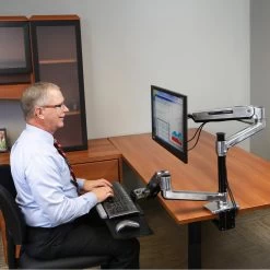 ErgoDirect Dual Monitor/Keyboard Sit-Stand Workstation, ED-2KLXS 19 ErgoDirect Dual Monitor/Keyboard Sit-Stand Workstation, ED-2KLXS -Office Tool Store Ergotron LX Dual Monitor Sit Stand Workstation ED 2LX KB 6