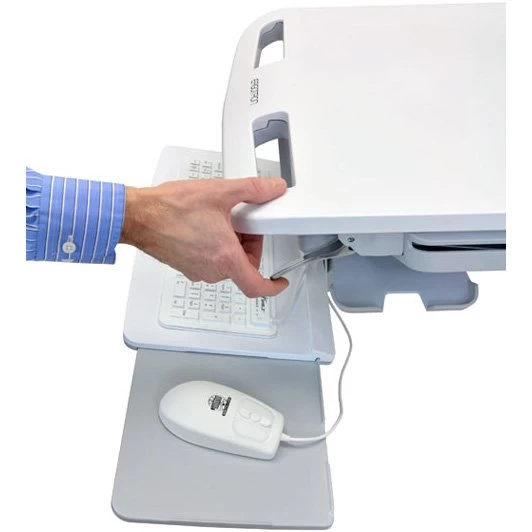 Ergotron SV43-13A0-0 StyleView Cart With LCD Pivot, 2 Drawers 4 Ergotron SV43-13A0-0 StyleView Cart With LCD Pivot, 2 Drawers - Image 4