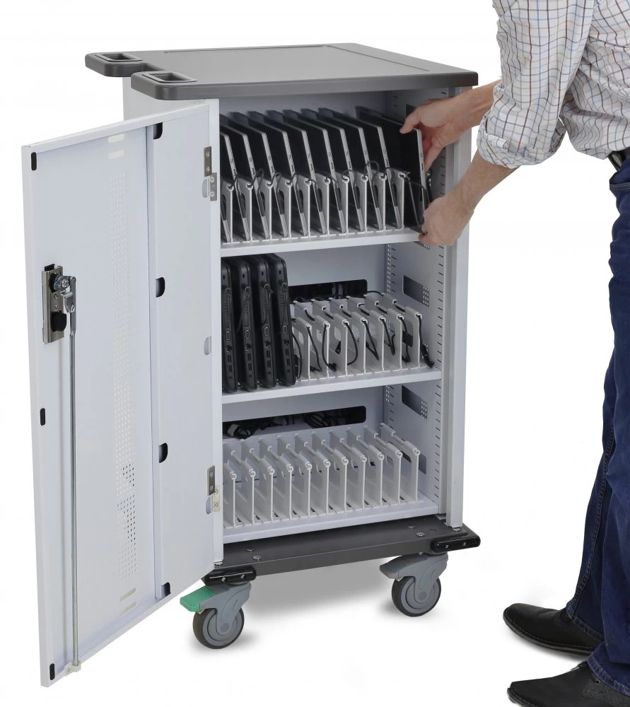 Ergotron YESBASGMPW4 YES Basic Charging Cart For Mini Laptops, Tablets 6 Ergotron YESBASGMPW4 YES Basic Charging Cart For Mini Laptops, Tablets - Image 6