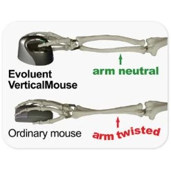 Evoluent VM4L Vertical Mouse 4 Left - Wired -Office Tool Store Evoluent VM4 Vertical ergonomic mouse arm neutral