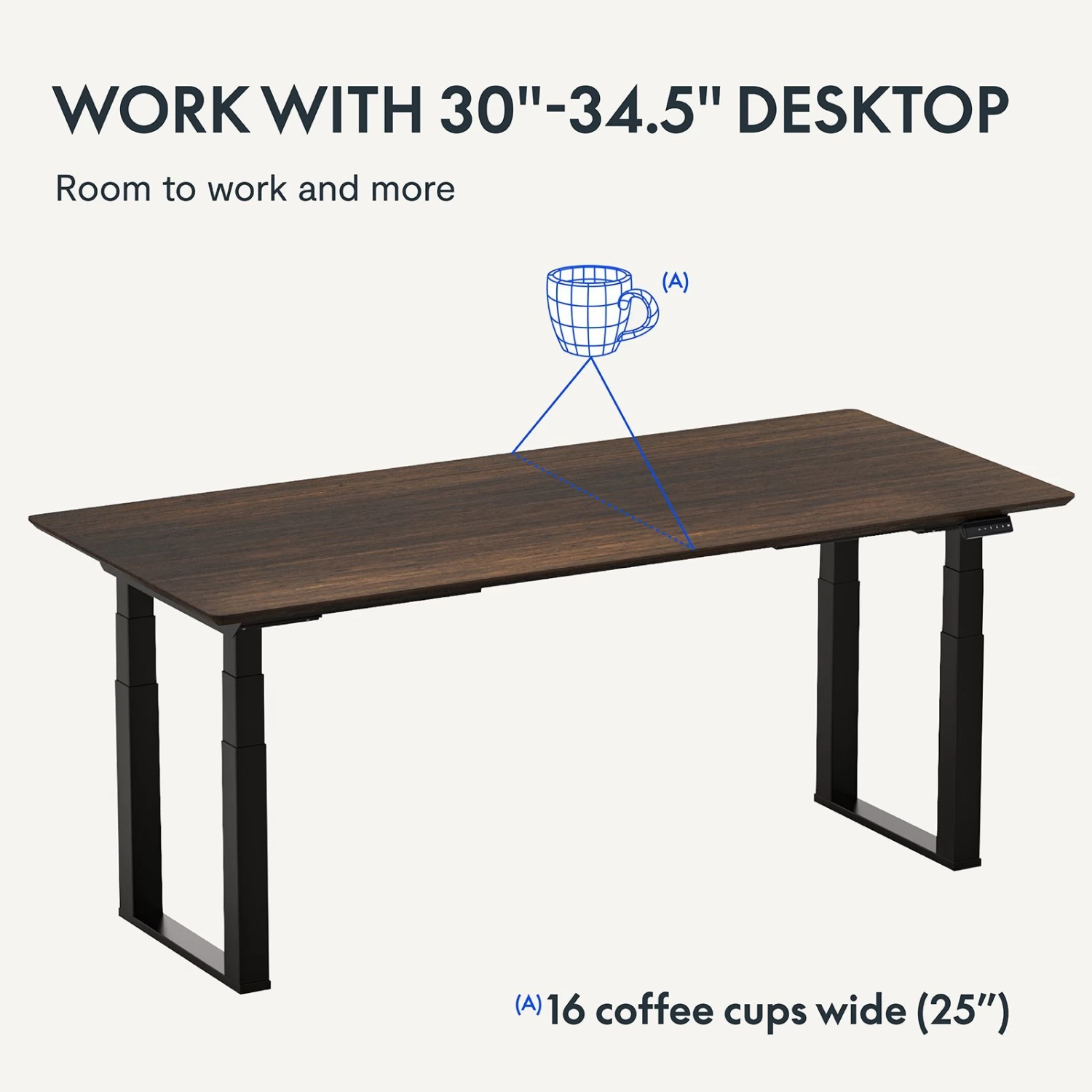 Flexispot E7Q Electric Height Adjustable Desk 3 Flexispot E7Q Electric Height Adjustable Desk - Image 3