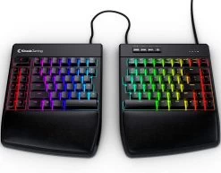 Freestyle Ergonomic RGB Split Mechanical Gaming Keyboard - EDK-RGBM