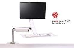 Humanscale QuickStand Lite Single Monitor Sit-Stand Workstation