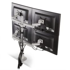 Innovative 9120-D-28 Two-Tier Quad Monitor Arm With 28" Pole -Office Tool Store Innovative 9120 D 28 Two Tier Quad Monitor Arm with 28 Pole
