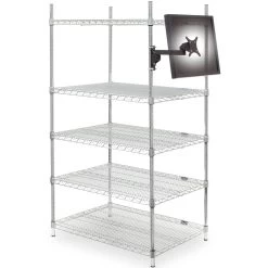 Innovative 9110-8460 Wire Shelving Monitor Mount -Office Tool Store Innovative 9110 8460 Wire Shelving Monitor Mount 3