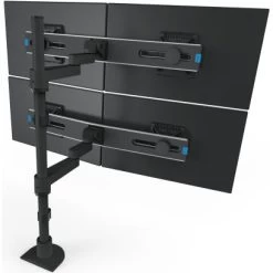 Innovative 9112-SWITCH-D-28 Articulating Quad LCD Arm, 28" Pole -Office Tool Store Innovative 9112 SWITCH D 28 Articulating Quad LCD Arm 28 Pole 1