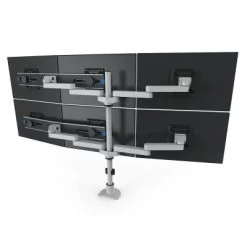 Innovative 9163-SWITCH-D-28 Two-Tier Triple LCD Arm (28" Pole) -Office Tool Store Innovative 9163 SWITCH D 28 Two Tier Triple LCD Arm 28 Pole 1