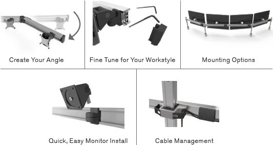 Innovative BILD-2/2 Bild 2 Over 2 Monitor Mount 2 Innovative BILD-2/2 Bild 2 Over 2 Monitor Mount - Image 2