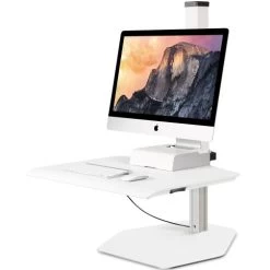 Innovative Winston Apple IMac Freestanding Single Sit-Stand Workstation